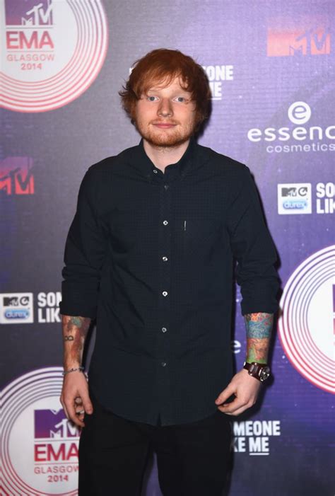 Ed Sheeran kept it simple on the red carpet. | Celebrities at the MTV ...