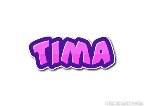 Tima Лого | Бесплатный инструмент для дизайна имени от Flaming Text
