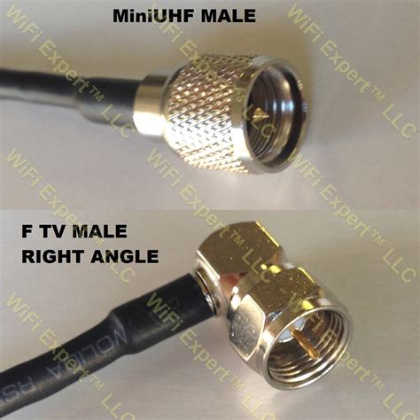 Rg Mini Uhf Male To F Male Angle Coaxial Rf Pigtail Cable Rf