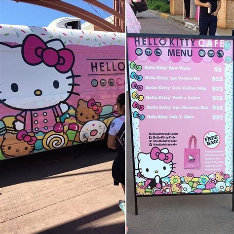 Hello Kitty Cafe Truck is in town today! #hellokittycafe | Kitty cafe ...