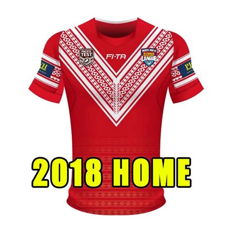 World Cup Tonga Rugby Jersey Mate Tonga Home Red Sevens