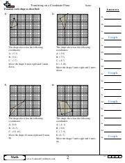 2 Pdf Translating On A Coordinate Plane Name Answer Key Translate