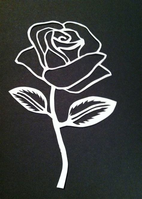 Rose Stencil by livelifeEasy on DeviantArt