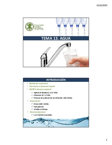 Tema El Agua Pdf