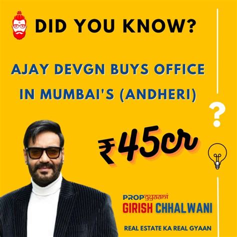 Girish Chhalwani 🧑🏻‍ ️ On Linkedin Bollywood Actor Producer And Director Ajay Devgn Has