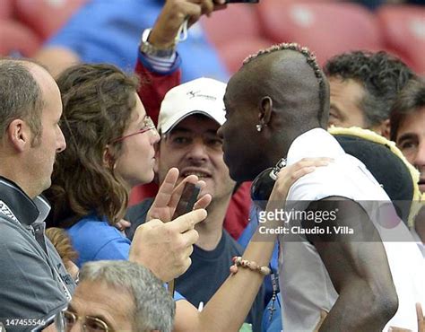 32 Mario Balotelli And Family At The Uefa Euro Semi Final Stock Photos ...