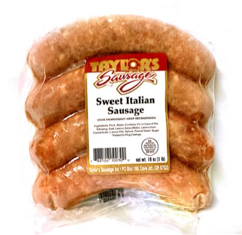 Taylors Sausage Sweet Italian Sausage 16 Oz Kroger