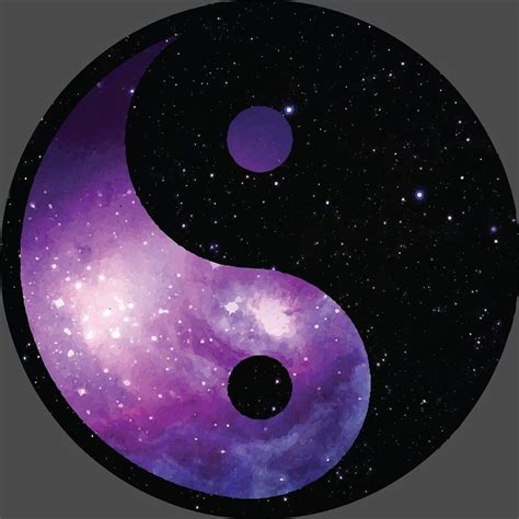 Galaxy Yin Yang By Johnchristian Yin Yang Art Ying Yang Art Yin