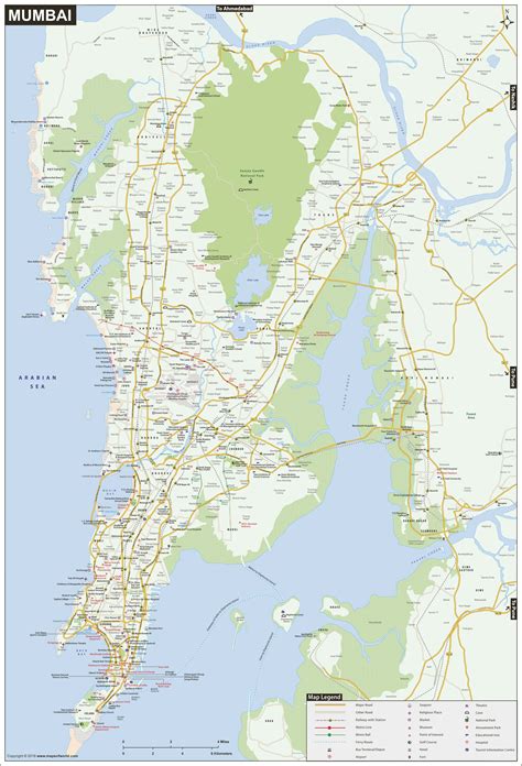 Mumbai On Indian Political Map - Middle East Political Map