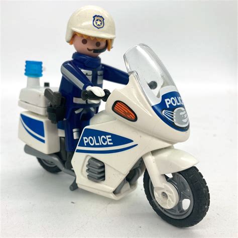 Playmobil Motard De Police