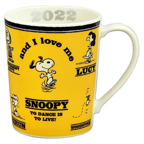 日本製 Peanuts Snoopy 史努比 史奴比 2022年纪念杯 瓷杯 馬克杯 杯子 水杯 蝦皮購物