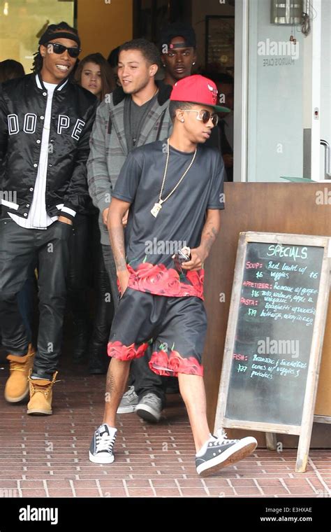 Kylie Jenner And Lil Twist At Mauro Cafe At Fred Segal Melrose Store In