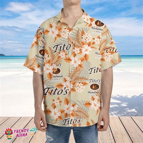 Titos Vodka Hawaiian Flowers Pattern Shirt Hawaii Beer Loves Shirt