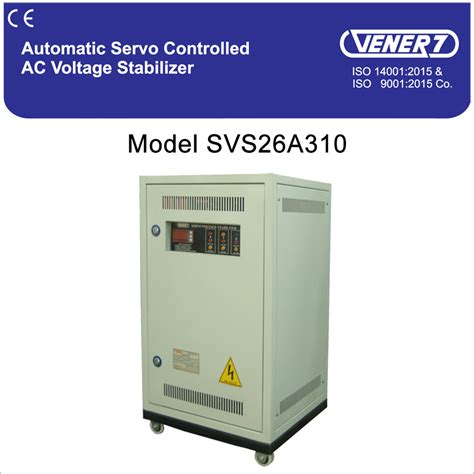 10kva Three Phase Servo Controlled Air Cooled Voltage Stabilizer