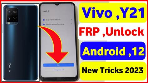 VIVO Y21 FRP BYPASS ANDROID 12 Vivo Y21 Google Account Remove Without