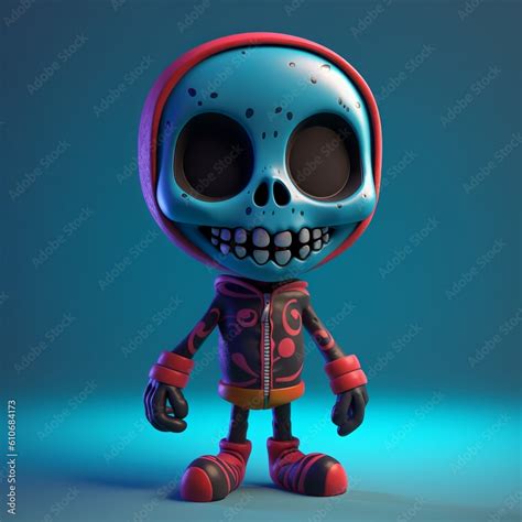 Laughing Bones: Meet the Hilarious Skeleton Cartoon Character Stock ...