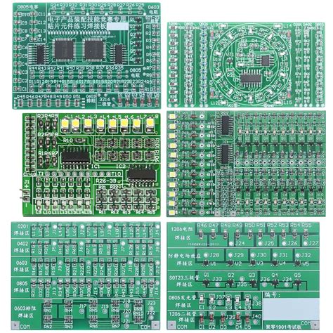 Kit Electr Nico De Soldadura SMT SMD Tablero De Pr Ctica De Proyecto De