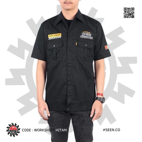 Jual Workshirt Kemeja Kerja Kemeja Pria Workshirt Noise Project