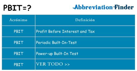 ¿qué Significa Pbit