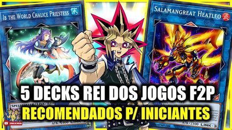 DECK PARA INICIANTES 5 DECKS REI DOS JOGOS F2P RECOMENDADOS PARA