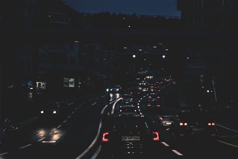 Fotos gratis ligero difuminar la carretera tráfico calle noche