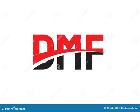 DMF Letter Initial Logo Design Vector Illustration Stock Vector