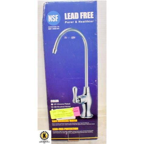 BRUSHED NICKEL REVERSE OSMOSIS FAUCET LEAD FREE