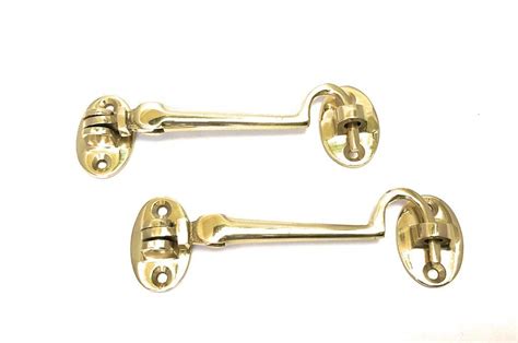 Buy Xfort Pack Mm Polished Brass Cabin Hook Door Hook And Eye