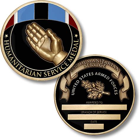 Humanitarian Service Medal Coin - Engravable