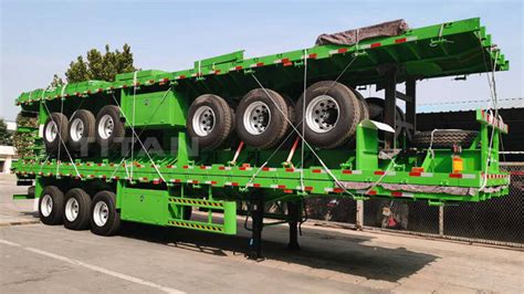 Ton Drop Side Trailer Tri Axle Dropside Trailer For Sale