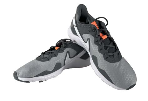 Nike Legend Essential Cq Men S Wolf Grey Orange Running Shoes