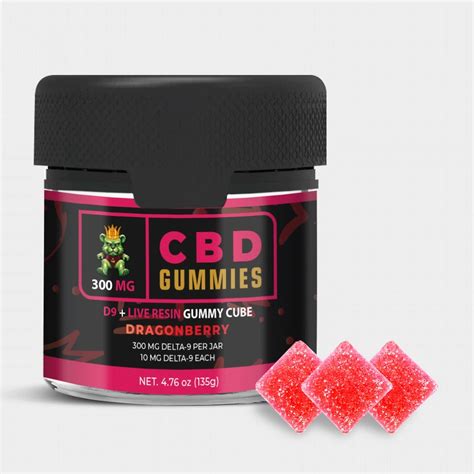 300mg Delta 9 Infused Dragon Berry Gummies CBD Gummies