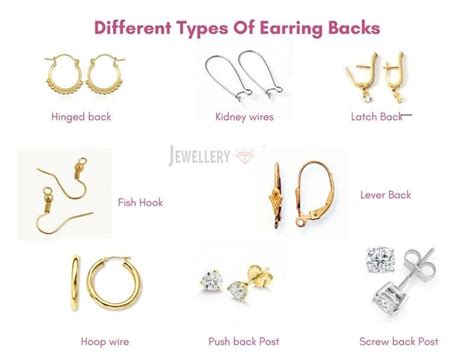 Pin By Siya Soni On Designer Wear Types Of Earrings Earring Backs