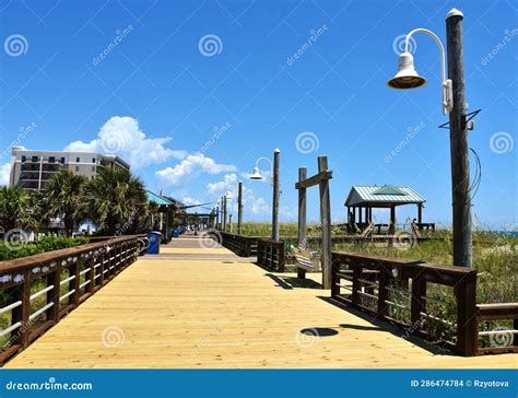 Carolina Beach Boardwalk, NC Stock Photo - Image of resort, attractions ...