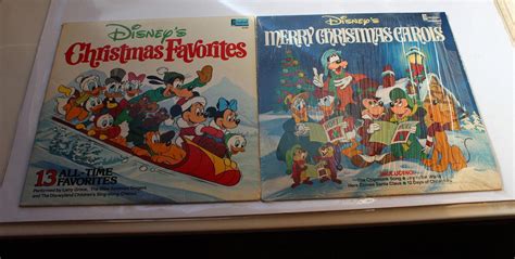 Vintage Disneyland Records Disney S Merry Christmas Carols Favorites Lp