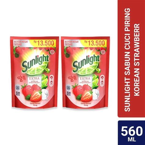 Jual Sunlight Pencuci Piring Korean Strawberry Ml Shopee Indonesia