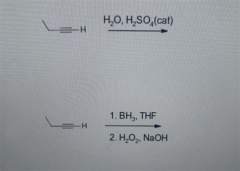 Solved H 2 H2O2 NaOH 1 BH3 THF Chegg