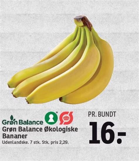 Gr N Balance Kologiske Bananer Tilbud Hos Spar