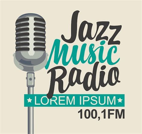 Premium Vector Poster For Jazz Music Radio Station