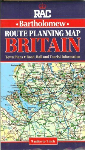 Rac Bartholomew Route Planning Map Southern Britain Scale 1550 000