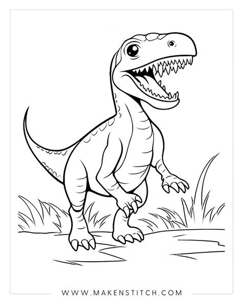 Printable Coloring Pages Of Dinosaurs