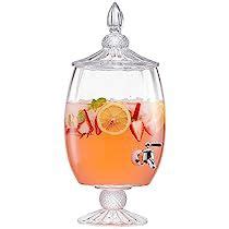 Fifth Avenue Crystal Beverage Drink Dispenser Drink Dispenser Glass