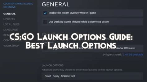 CS2 Launch Options Guide Best Launch Options Playing History