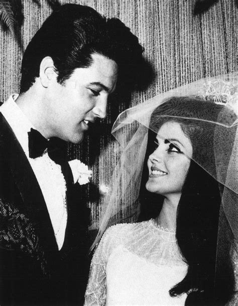 45 Candid Photographs Of Elvis And Priscilla Presley On Their Wedding