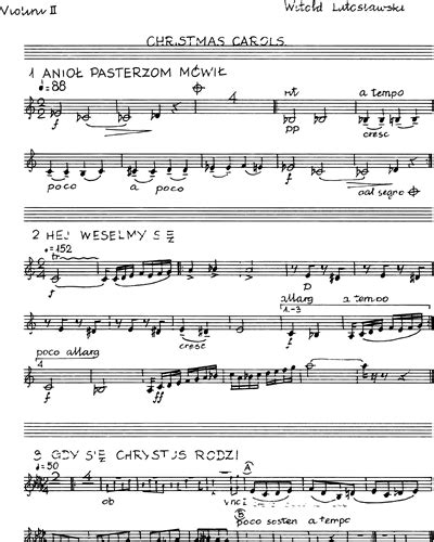 Witold Lutosławski: Twenty Polish Christmas Carols sheet music | nkoda