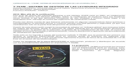 SISTEMA DE GESTIÓN DE LAS LEVADURAS INTEGRADO infowine las