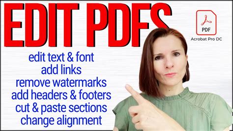 How To Edit Pdf With Adobe Acrobat Pro Youtube