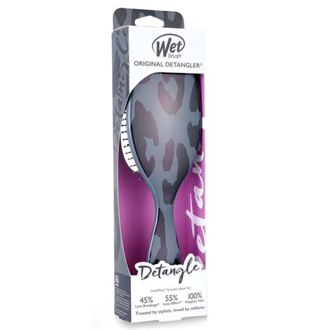 Wet Brush Original Detangler Safari Leopard Dark Gray 1pc