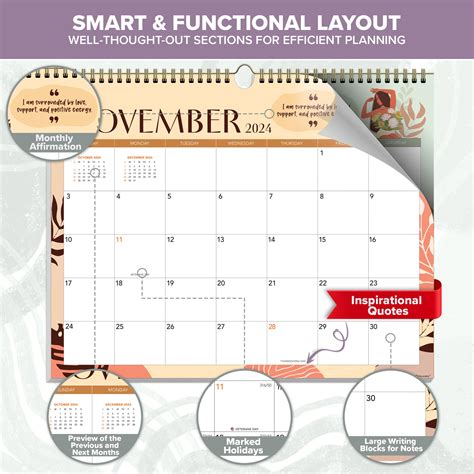 Snapklik Decorably Wall Calendar Landscape Months