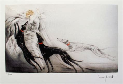 Louis Icart Coursing Ii Facsimile Signed Limited Edition Small Giclee